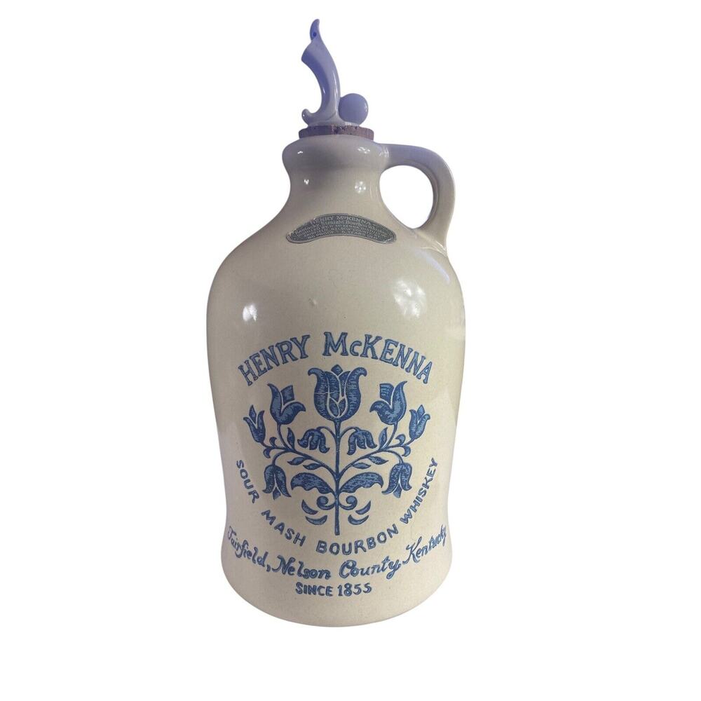 Vtg Henry McKenna Stoneware 1gallon Whisky Bourbon Jug